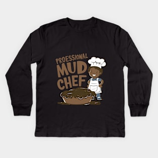 MUD PIE CHEF Kids Long Sleeve T-Shirt